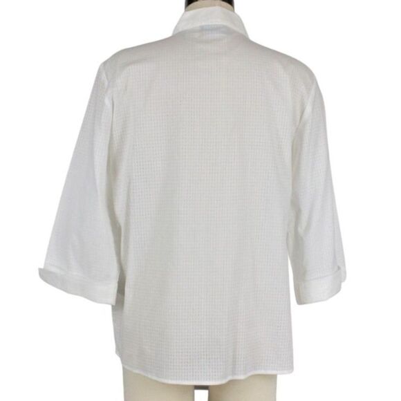 Alfred Dunner Tuxcedo Style Pleated Front w/Rhinestones Size 10 - Picture 4 of 7